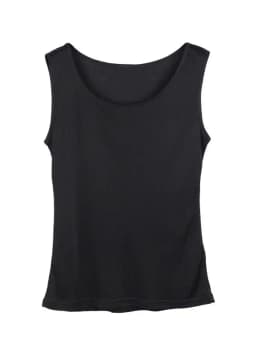 SuyaDream Women Tanks Knitted Real Silk Solid Vest O Neck Sleeveless Basic T Shirt 2025 Spring Summer Tops