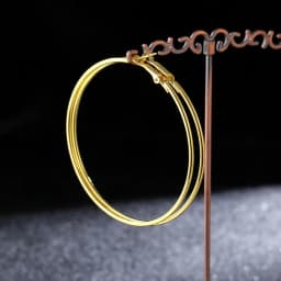 BLIJERY Trendy Oversized Hoop Earrings Big Smooth Circle Earrings Basketball Brincos Punk Style Loop Earrings for Women Jewelry
