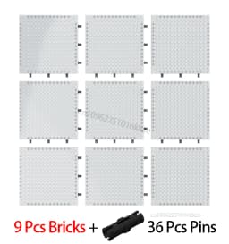 Wholesale 16X16 Pixel Art Building Blocks Bottom Plate 65803 Bricks Baseplate Part Compatible 31212 21333 98138 Pixel Toys Gifts