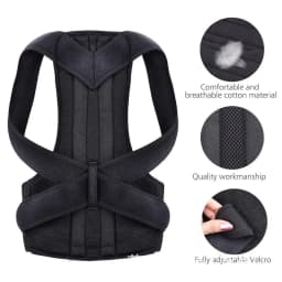 Lumbar Column Posture Corrector Vest Adjustable Reinforced Belt Back Support Strap Shoulder Spine Brace Neck Stretcher Trainer