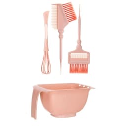 5PCS Hair Dye Set with Brush Tinting Rod Professional Large Capacity Toning Container Hair Coloring Salon DIY Hairdressing Tools