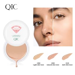 QIC Waterproof & Sweatproof Concealer Cream - Tattoo Coverage, Long-Lasting Foundation, Natural, Full Coverage, All Skin Types