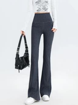 Denim Women's Pants Micro Flared High Waist Abdomen Leggings New in Summer Stretch Sports Fitness Yoga Casual Pants Jeans