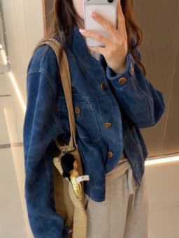 Women's Suede Jacket Short Casual Korean Style Early Autumn Thin Outerwear Chic Coat Tagkita Brand Long Sleeve Pocket