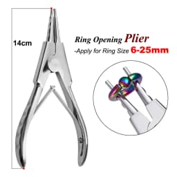 Surgical Steel Pliers Body Piercing Tool Forceps Needle Pipe Clamp Tweezers Open Close CBR Ring Plier Ear Belly Nose Pierc Tools