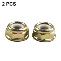 2PCS M10 X 1.25 Left Handed Thread Nut For Lawn Trimmer For Brushcutter With 17mm Wrench Opening For Consistent Performance Use