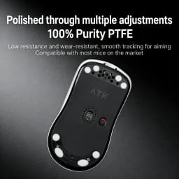 ATK Crystal Jade Teflon Mouse Skates 70Pcs 5 Sizes Universal PTFE Feet Pads Speed Wear Resistant For Esports Gaming Mouse