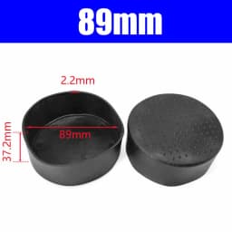 Round Black PVC Soft Rubber Pipe Sleeve Tube Cap Table Chair Foot Pad Protective Cover 6 8 10 12 14 16 19 20 22 25-120mm