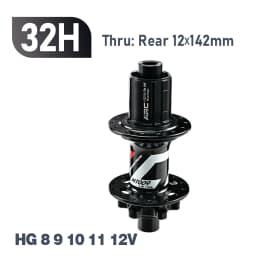 ARC Hub Mountain Bike Hub 009 HG / MS / XD 32 Holes 6 Disc Bolt J-Bend MTB Hub NBK Disc Bearings Cycle Wheel Rim Hub HG 12 Speed