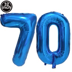 Blue Large Numbers Balloon 32 Inch 0 1 2 3 4 5 6 7 8 9 Birthday Digit Bachelorette Balloons Figure Golob Party Ballon Decoration