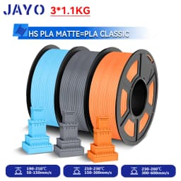 JAYO 3.3KG High Speed Matte  PLA=PLA Classic Filament 1.75mm 30mm/s - 600mm/s Print Range High Flow Speedy PLA Printer Filament