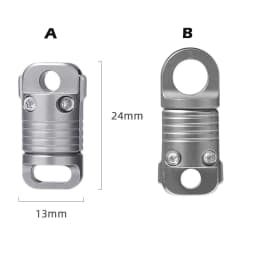 Titanium Alloy Magnet Quick Release Keychain 360° Rotatable Buckle Anti Stripping Dog Walking Buckle Safety Lock Design