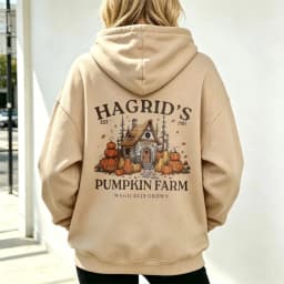 Hagrids Pumpkin Farm Magically Grown Graphic Print Men's Women's Sweatshirt Vintage Hallowmas Winter Casual Streetwear Hoodies