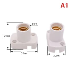 Mini Screw Lamp Base E12 E14 E17 Lamp holder Light Bulb Socket Holder Adapter