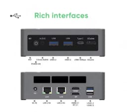 Topton Mini Computer Gamer Intel Ultra 9 285H ES 7 255H ES 5 235H ES OCuLink USB4 2x2.5G LAN 2xNVMe Desktop PC Windows 11 WiFi6E