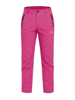 MAGCOMSEN Women's Ski Pants Winter Fleece Lined Waterproof Warm Snow Trekking Hiking Pants Outdoor Trousers Female