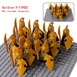 MOC Medieval Dwarf Warrior Elves Knights LOTR Figures Building Blocks Accessories Armor Shield LOTR DIY Toys for Children Gift