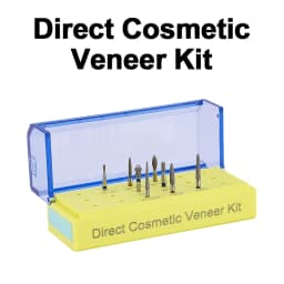 Twoendo Dental Diamond Burs Kit Lab Tool High Speed Air Turbine Handpiece Dental Burs Crown Preparation Endo Kit Polishing Drill