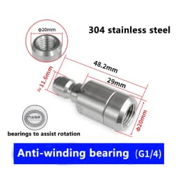Pressure Washer Coupler 1/4 Inch Stainless Steel Quick Connect Fittings Male Female Accessories With Internal External Thread