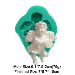 Angel Cupid Model Fondant Silicone Mold Chocolate Sugar Cupcake Baking Cake Decorating Tools Resin Gypsum Handmade Epoxy Mould