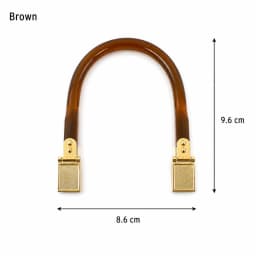 2/4Pcs Deepeel Acrylic Bag Handle U Shape Purse with Metal Ends for Handbag Tote DIY Replacement Hardware Accessories