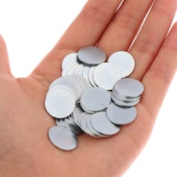 Round Galvanized Sheet Iron Pieces for DIY Crafts, Pack of 50/100