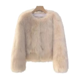 2026 Autumn Winter Environmentally friendly New Imitation fox fur grass Coat Women's Korean version Thick Loose Short Coats