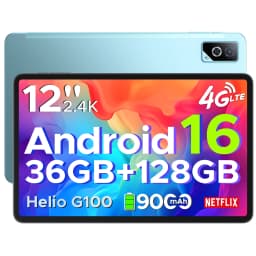 DOOGEE Tab G6 Pro Tablet PC Android 16 Gemini AI 12'' 2K Display 9000mAh Battery 8GB RAM 128GB ROM Ultra-thin Body Smart Pad