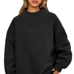 Womens-Oversized-Mock-Neck-Sweatshirt-Shoulder-Cut-Out-Design-Solid-Color-Long-Sleeve-Autumn-Lazy-Fit-Casual-Commuter-Pullover-T
