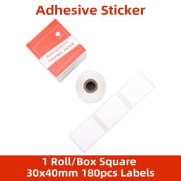 Phomemo Thermal Papel for M110/M200 Printer Home Office Labels Colorful Adhesive Paper Round Square Printable Sticker Paper