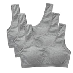 3PCS Kids Cotton Sports Training Bra Solid Color Young Children Underwears Teenage Girls Crop Tops Development Student Vest Bras