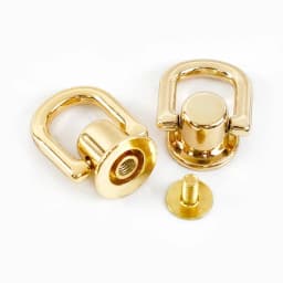 4/10/20Pcs 10mm Metal D Ring Screw Rivet Stud Bag Side Hanger Strap Chain Connector for Handbag Purse DIY Hardware Accessories