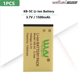 KB-5C Battery 1500mAh 3.7V Li-Ion Battery For WLN KD-C1 Walkie Talkie KD-C2 KD-C10 KD-C50 KD-C51 KD-C52 RT22S RT15 NK-U1 X6 RT22