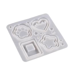 Double Layer Quicksand Pendant Crystal Epoxy Resin Mold Jewelry Keychain Silicone Mould DIY Casting Tools