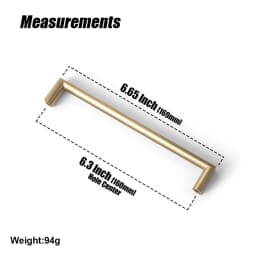Goo-Ki Champagne Bronze Cabinet Pulls Black Cabinet Handles for Dresser,Wardrobe&Cupboard,Zinc Alloy Kitchen Cabinet Handles