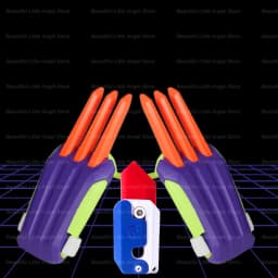 New 3D Mini Butterfly Knife Printing Gravity Knife Cub Jumping Small Radish Knife Mini Model Pendant Push Card Decompression Toy