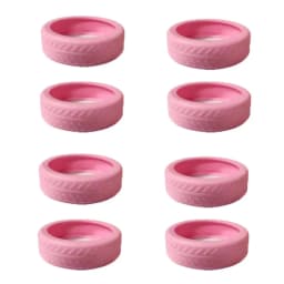 4/8Pcs Pure Color Luggage Wheels Protector with Silent Sound Silicone Suitcase Wheels Protection Cover Reduce Wheel Wear Noise