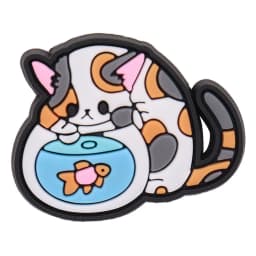 New Arrival 1pcs Cute Cartoon Cat Paw Doughnut PVC Shoe Charms Sandals Decoration Ornaments Accessories Kid Party Xmas Gift