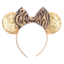 Cute Women Mouse Ears Leopard Print Headbands for Girls Baby Women Sequins 5"Bows Hair Accessories Adults Hairbands Kids Gift