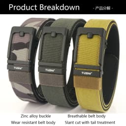 TUSHI New 3.8CM Hard Tactical Belt for Men Metal Automatic Buckle IPSC Gun Belt 1100D Nylon Military Belt Outdoor Sports Girdle