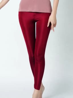 SuyaDream Women Silk Leggings Solid Slim Ankle-length Tights Anti Emptied Bottoming Pants 2022 Spring Summer Bottoms
