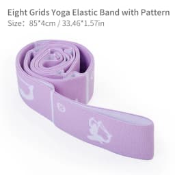 Yoga Stretching Straps with 8/10/12 Loops for dnace, Physical Therapy, Elastic Stretch Bands for Pilates, Gymnastics, Ballet