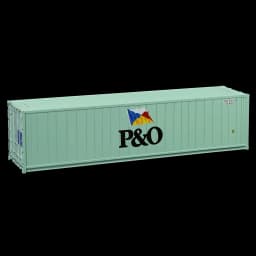HO Scale 40ft Hi-Cube Reefer 1:87 40' Refrigerator Container Freight Cars Cargo Box C8722