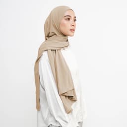 Newest Soft Cotton Jersey Double Loop Instant Hijab Muslim Headwrap Islamic Headscarf Scarf