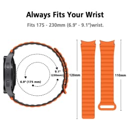 No Gaps Silicone Magnetic Strap for Samsung Watch 7 6 4 5 40mm 44mm 5Pro 45mm Band for Galaxy Watch 4 6 Classic 43/47mm Bracelet