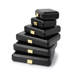 Oirlv Black Jewelry Organiser Boxes PU Leather Ring Earring Jewelry Set Box Jewel cases of precious metal Storage Box Gifts Box
