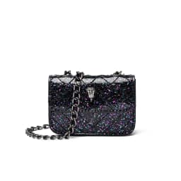 Multicolor Glitter Sequins V Diamond Quilted Mini Square Bag Ladies Eagle Head Lock Gold Metal Chain Crossbody Shoulder Handbag
