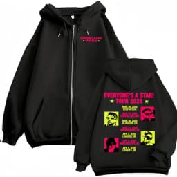 5 Seconds of Summer Everyone's A Star World Tour Zip Up Hoodies Men Women Harajuku Hip Hop Gothic Jacket Sweatshirt Hoodie Coats