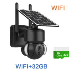 SHIWOJIA Outdoor Camera 4G / Wifi Solar Powered 7500mAh Battery with 5W Solar Panels 4MP Color Night Vision Wireless Garden CCTV