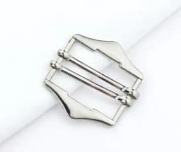 3 Pcs/pack Metal Two Slides Tri-Glide Buckles for Suit Vest Shoulder Leather Bag Strap Belt Slider Adjustment Rectangle Buckle